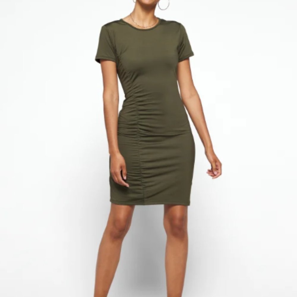 AVLN Studio Kate Ruched Knit Dress